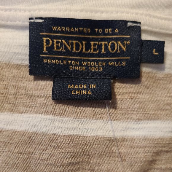 Pendleton Woolen Mill Brown Short Sleeve T-Shirt - Picture 2 of 8